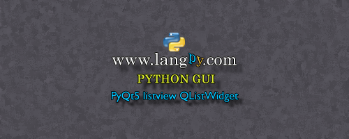 pyqt listview selected item